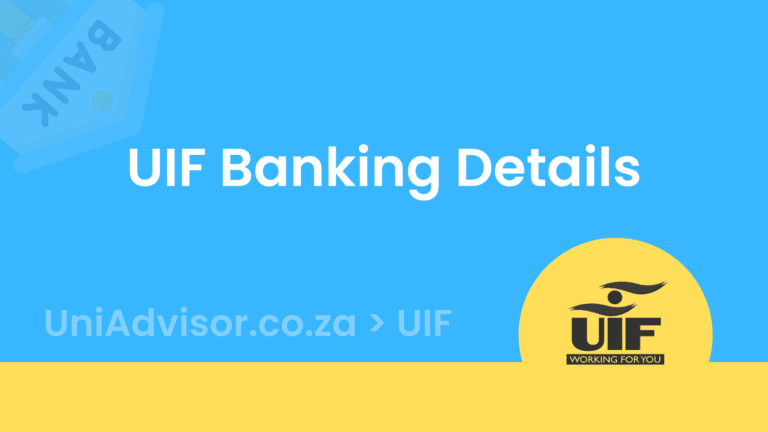 UIF Banking Details for Employers (Domestic & Commercial)
