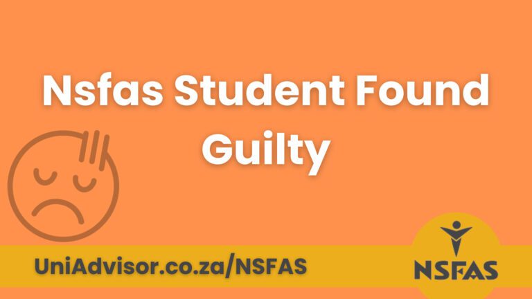 News Final Update: NSFAS Student Found Guilty