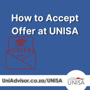 How to Accept Offer at UNISA