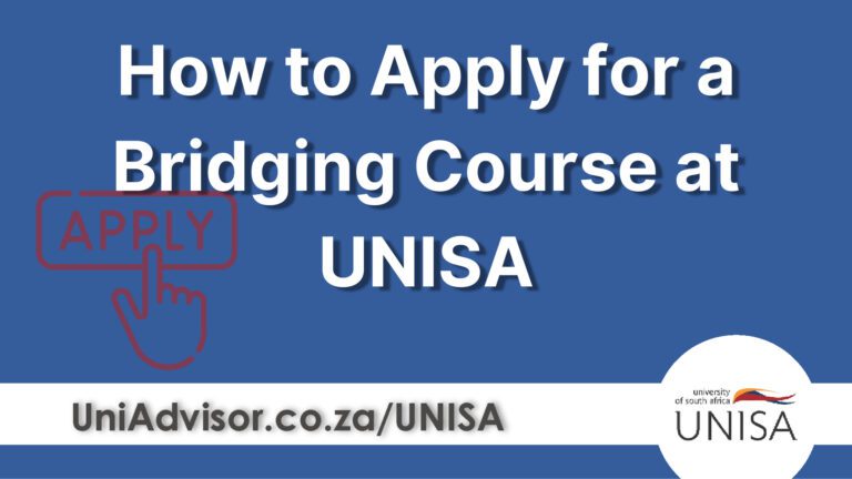 How to Apply for a Bridging Course at UNISA?