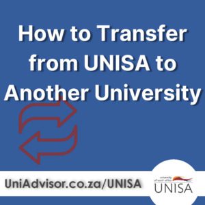 how to transfer from unisa to another university