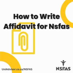 How to Write Affidavit for Nsfas