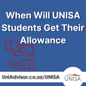 when will unisa students get their allowance