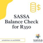 SASSA Balance Check for R350