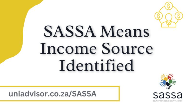 SASSA Means Income Source Identified