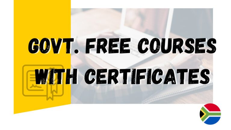 Free Online Courses with Certificates by ZA Government